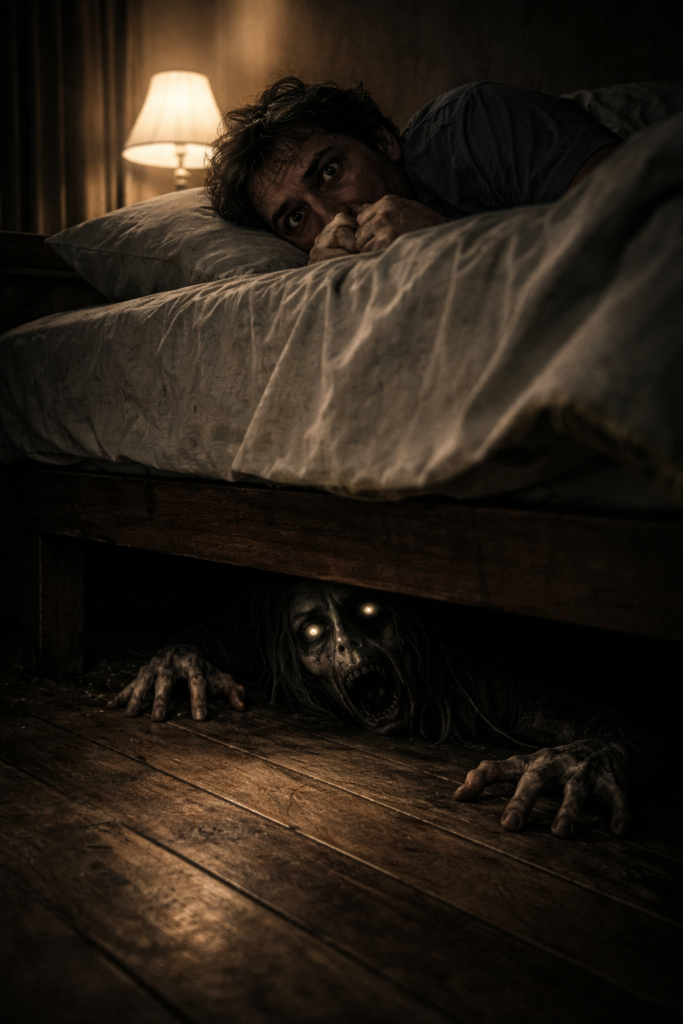 الصوت الذي يخرج من تحت السرير