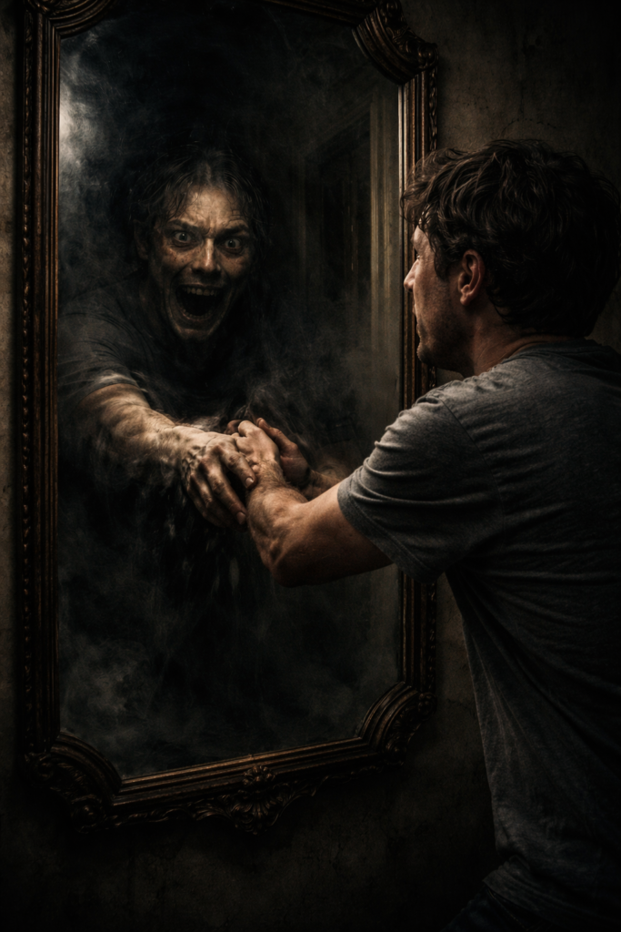 المرآة التي لا تعكسك قصه رعب